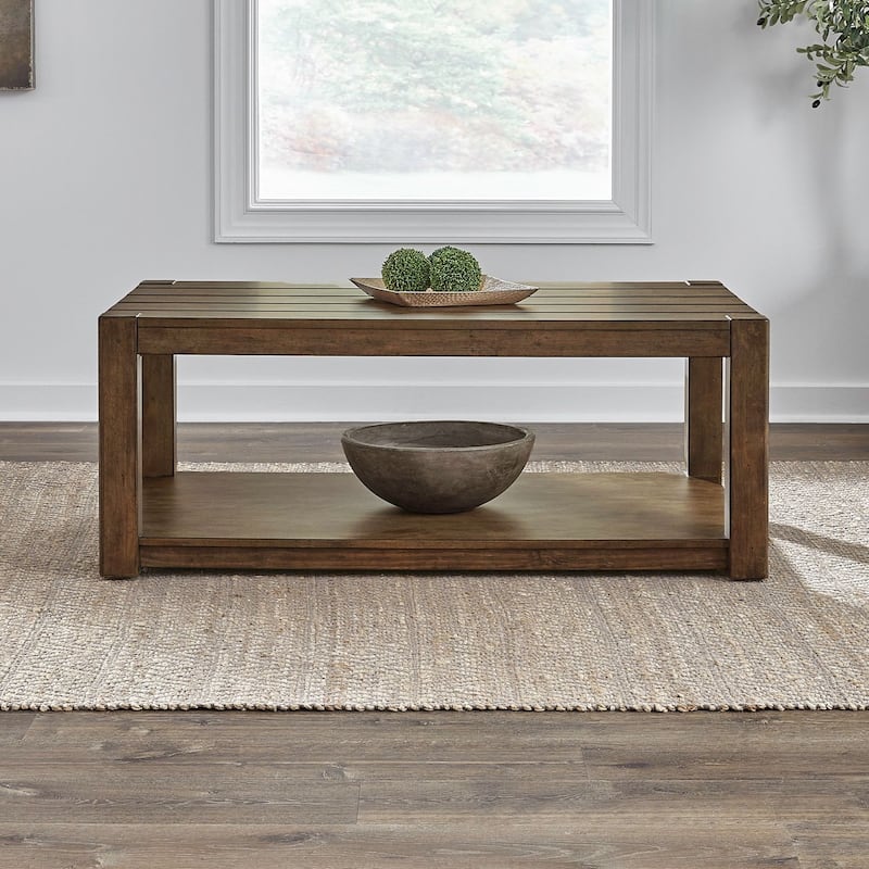Liberty Furniture Broadmore Cocktail Table, End Tables- Various Options - Rectangular Cocktail Table