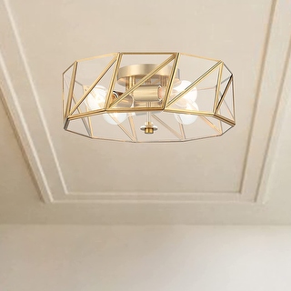 Geometric flush online mount ceiling light