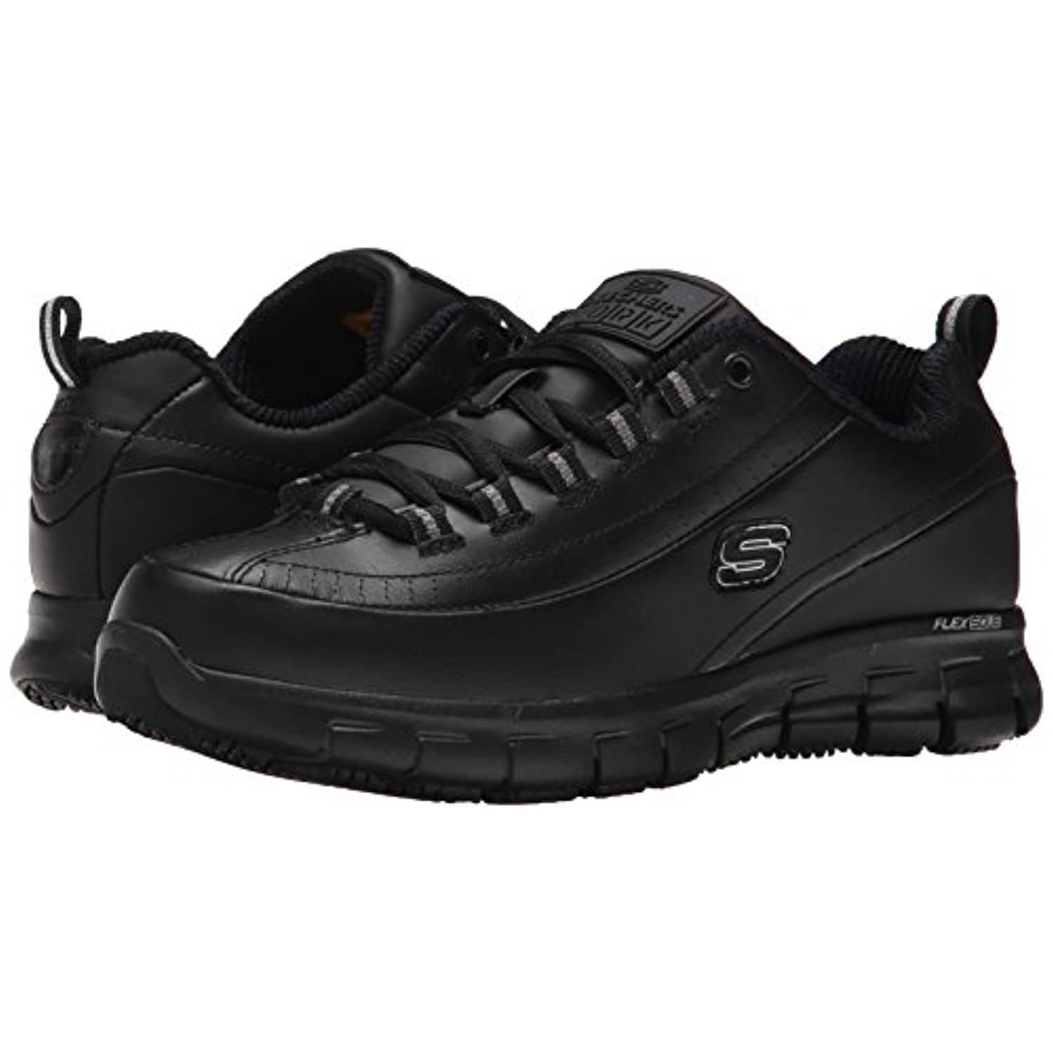 skechers for work sure track trickel slip resistant shoe