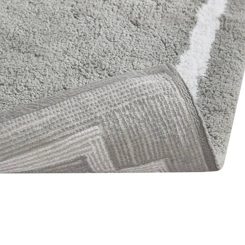 HomeRoots 20" Taupe Cotton Square Bath Rug