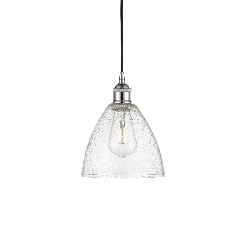Innovations Lighting 616-1P-10-8 Edison Pendant Edison 8" Wide Mini - Polished Chrome / Seedy