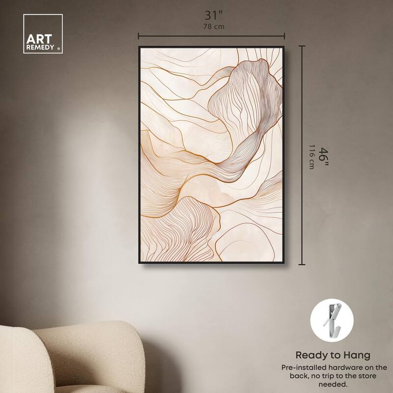 Contoured Reverie II Canvas by Art Remedy