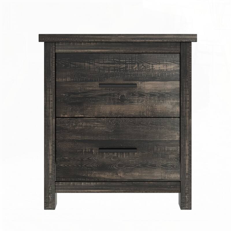 Wooden Bed Frame with Storage Headboard and Charging Station Bedroom Sets