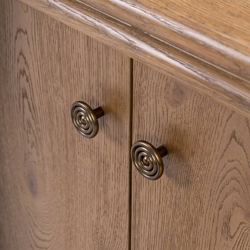 Studio London Clara Sideboard Mid-Century Modern Oak Sideboard Weathered Oak