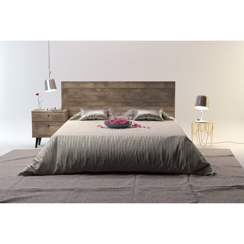 Mid-century Wall Mounted Headboard