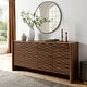 preview thumbnail 1 of 8, Emric Wave 66" 4-Door Sideboard Walnut
