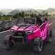 preview thumbnail 16 of 33, 12V Kids Ride On Electric Toy Car with Safety Belt, Black+Red
