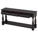 preview thumbnail 14 of 13, Console Table 64" Long Extra Thick Sofa Table with Drawers and Shelf