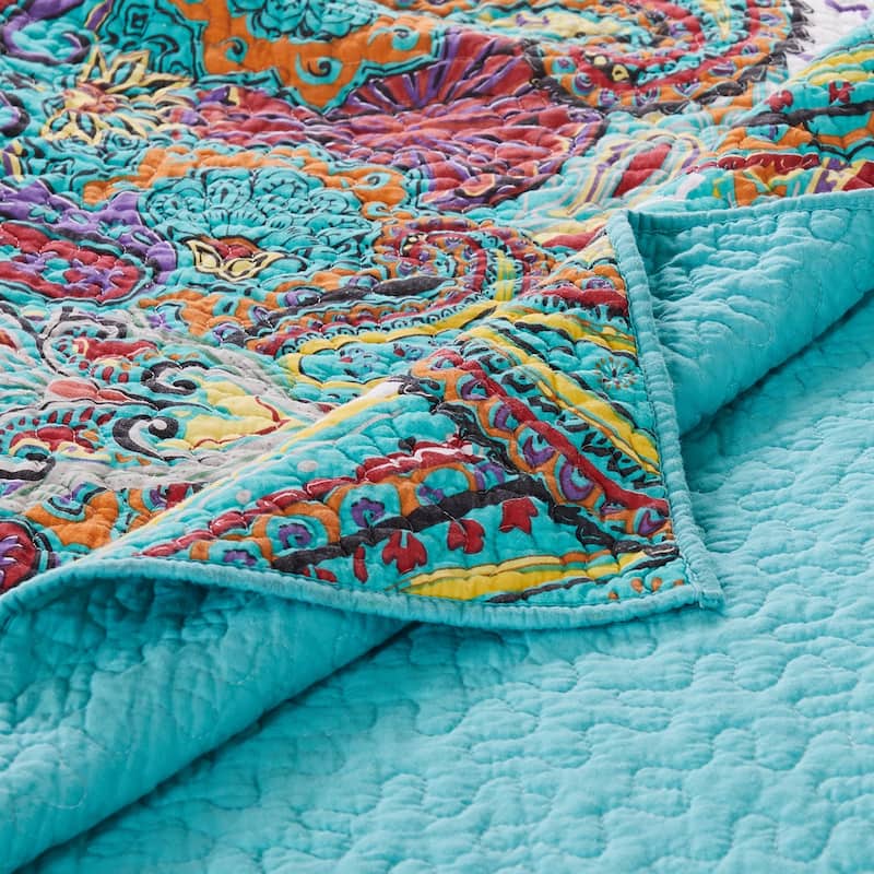 The Curated Nomad Horsdal 100% Cotton Paisley Norvana Quilt Set
