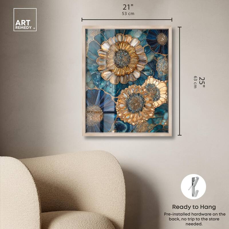 Opulent Geode I Shadowbox by Art Remedy