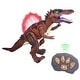 preview thumbnail 1 of 12, Walking and Shake Head with Roar Sound and Light Dinosaur Toy