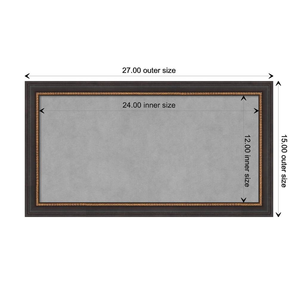 Amanti Art Ashton Black Framed Magnetic Board