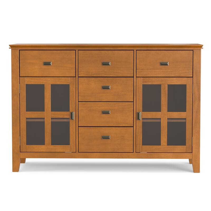 WYNDENHALL Stratford Solid Wood Transitional Sideboard Buffet - 54 inch Wide