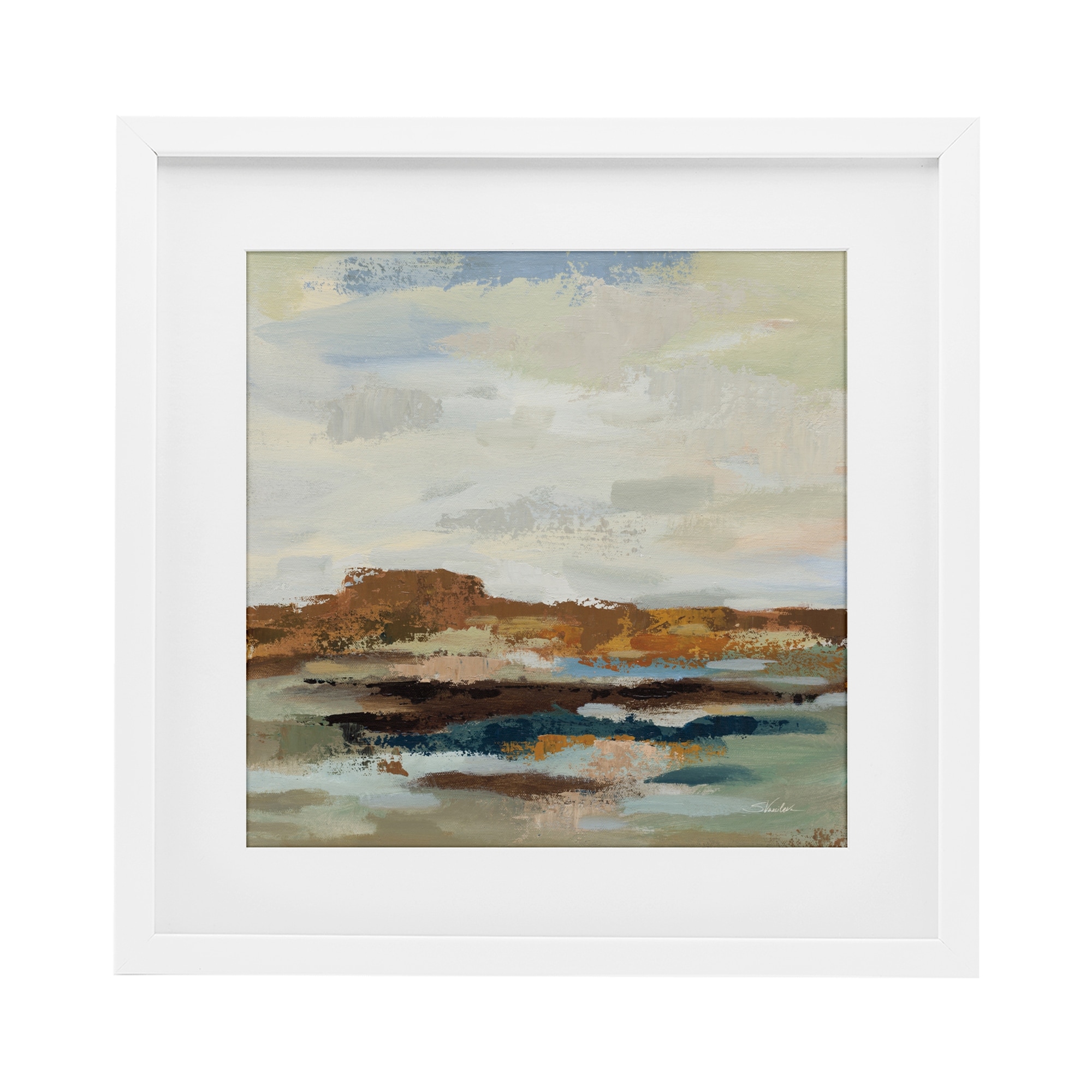 Stupell American West Abstract Under Glass Framed Design By Silvia Vassileva