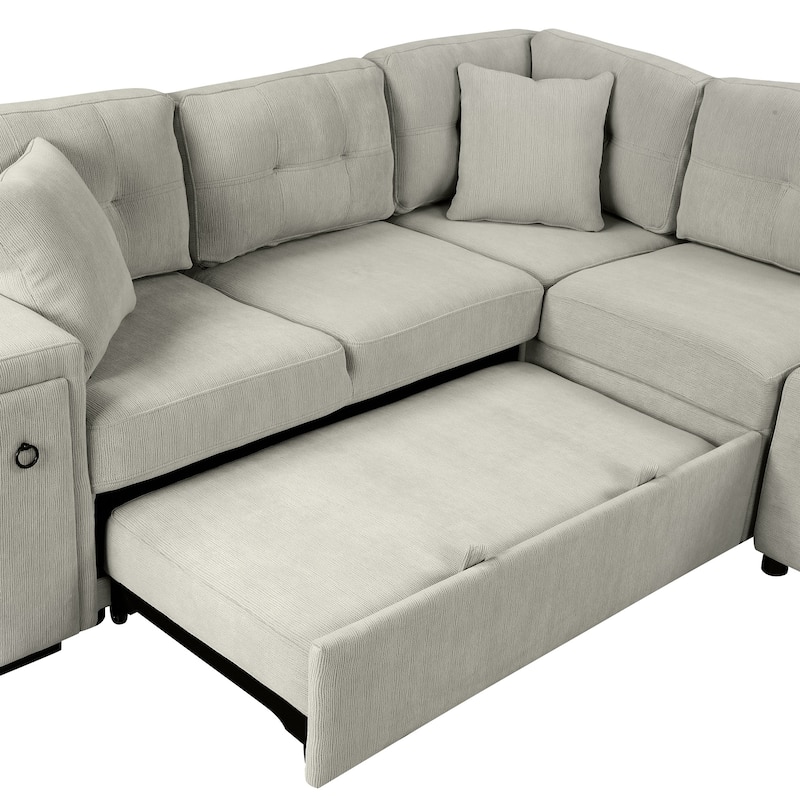 Sectional Sofa L-shaped Sofa Couch Pull-out Sofa Bed