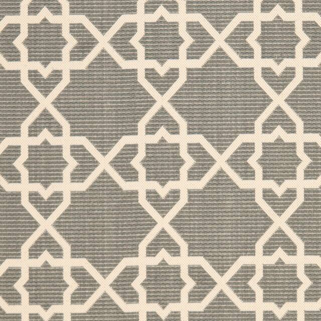 SAFAVIEH Courtyard Lawanda Trellis Indoor/ Outdoor Waterproof Patio Backyard Rug