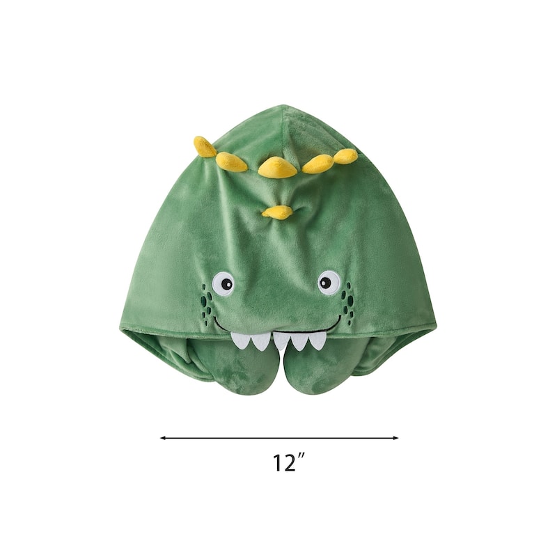3D Animal Hooded Neck Pillow and Throw Set for Kids