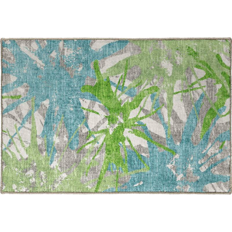 Indoor/ Outdoor Addison Bravado Abstract Starburst Washable Area Rug