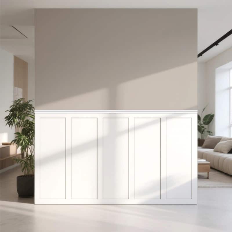 Pre-Cut MDF Wainscoting Kit Wall Decor Molding Strips Includes Trim Pieces