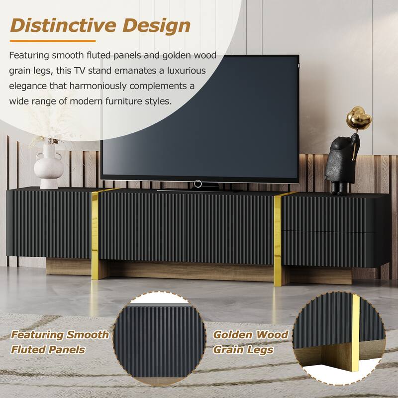 Entertainment Center TV Stand for TVs Up to 80''
