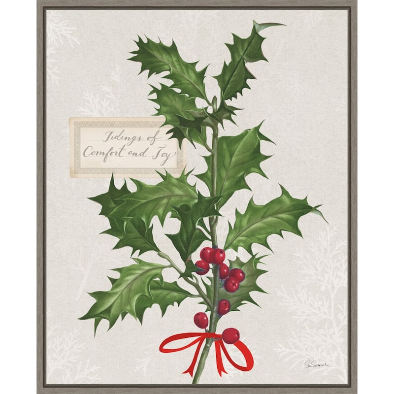 Joyful Tidings VI by Sue Schlabach Framed Canvas Wall Art