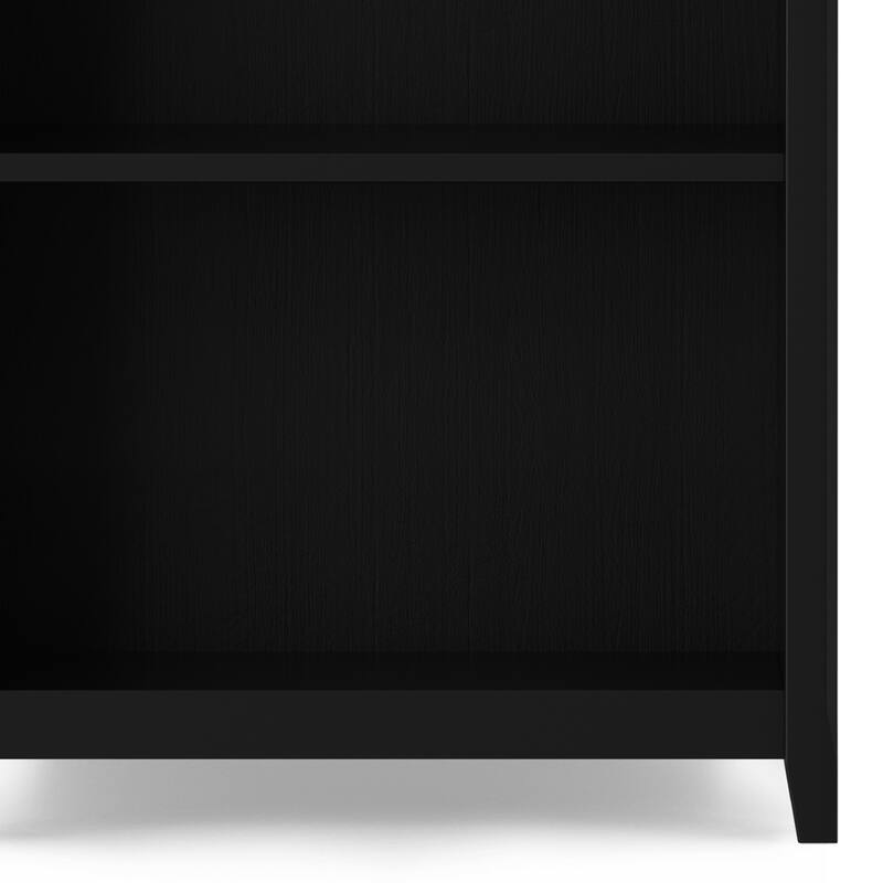 WYNDENHALL Normandy SOLID WOOD 72 x 26 inch Transitional 5 Shelf Bookcase - 14" D x 26" W x 72" H