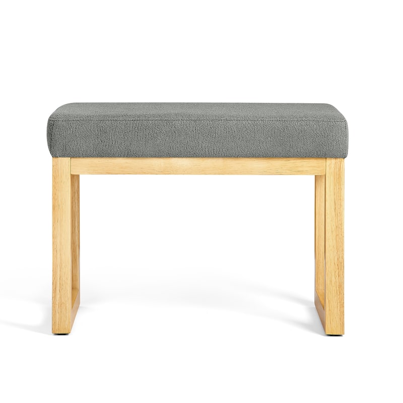 Shoe-Changing Bench, a Shoe-Changing Bench with a Wooden Frame and a Soft Cushioned Seat, Can be placed freely