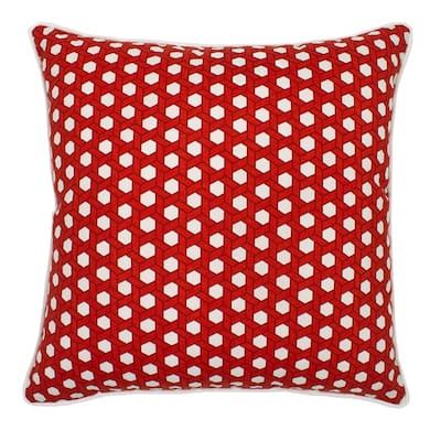 Jiti Outdoor Coastal Nautical Lanyard Geometric Patterned Waterproof Decorative Throw Pillows Cushions for Pool Patio Chair