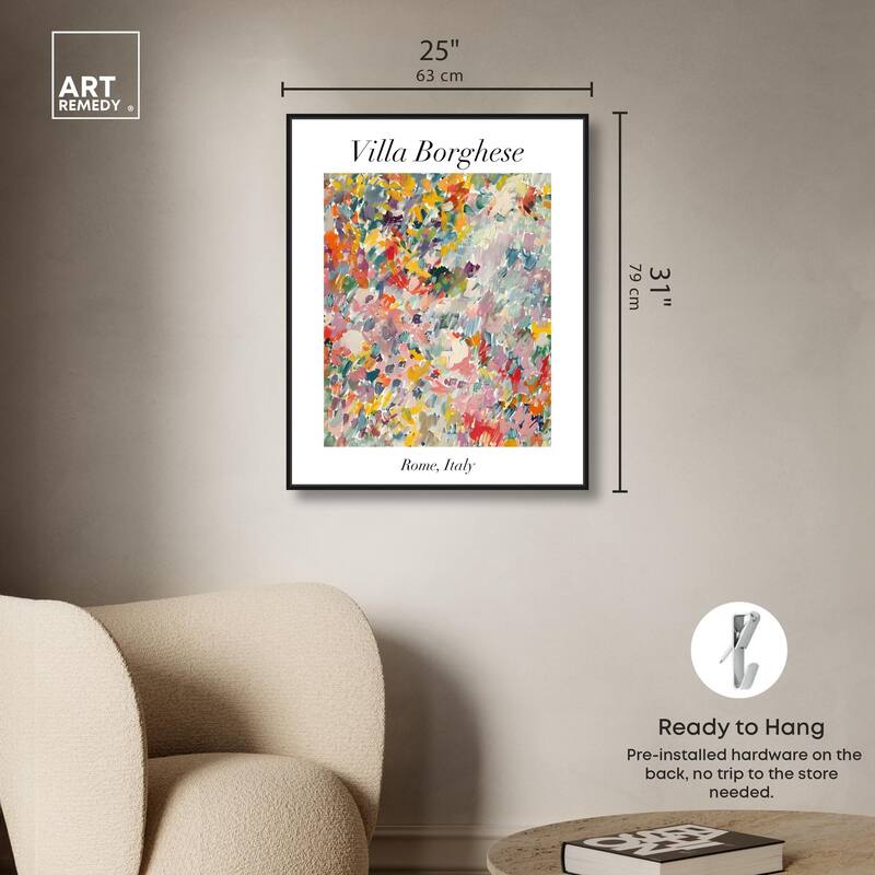 Villa Borghese Canvas by Art Remedy