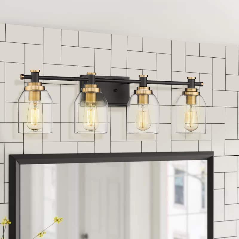 4-light Vanity Light, Wall Sconces, Bathroom Vanity Lights - ‎29.5"L x 9.2"W x 7"H