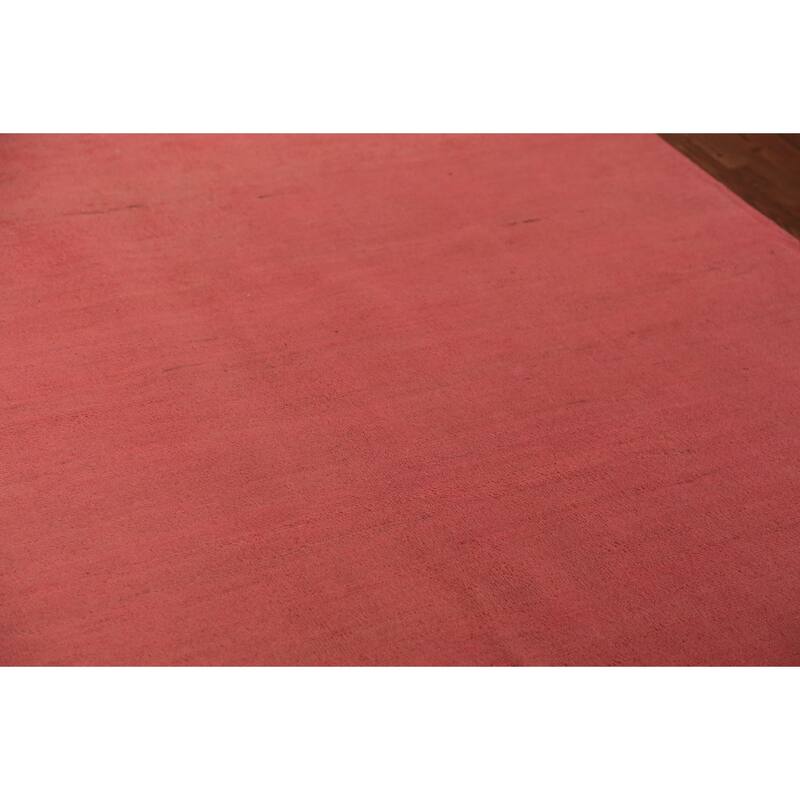 Pink Gabbeh Modern Area Rug Hand-Knotted Wool Carpet - 6'3" x 9'10"