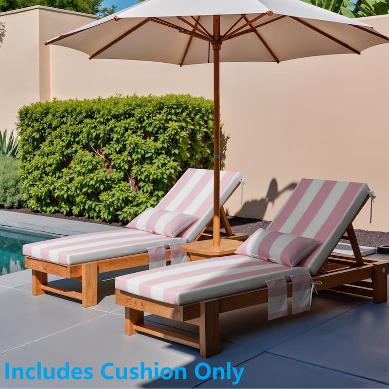Outdoor Lounge Chair Cushions Patio Chaise Lounge Chair Seat Cushion with Pillow