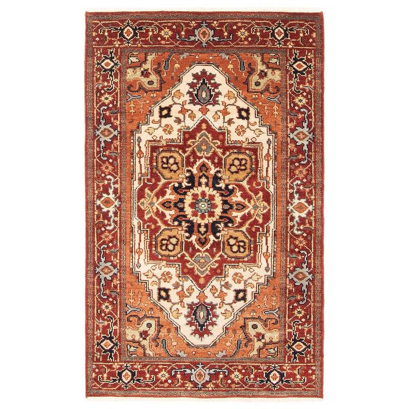 ECARPETGALLERY Hand-knotted Jules Sultane Copper Wool Rug - 3'1 x 5'0 - Copper - 3'1 x 5'0
