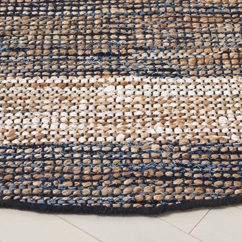 SAFAVIEH Handmade Cape Matsje Cod Denim & Jute Rug