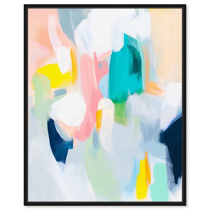 Layered Lush III Canvas by Art Remedy - 24" x 30" - Black