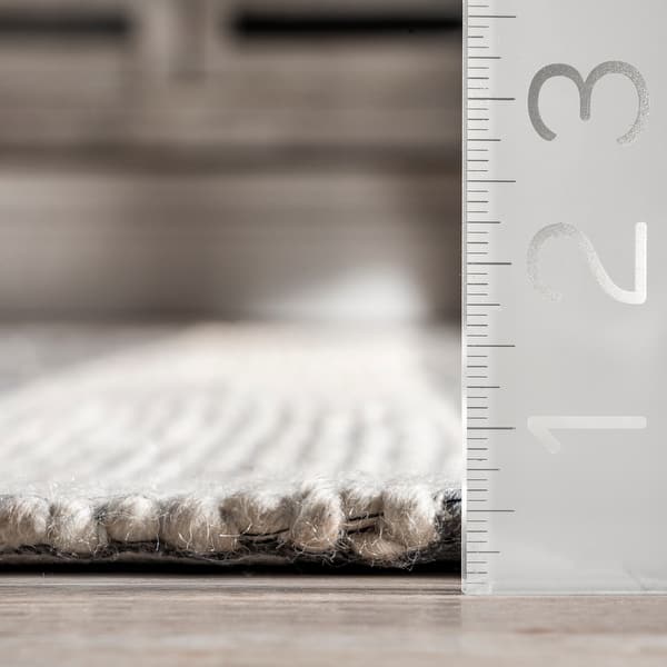 dimension image slide 0 of 3, Sophie Striped Wool Area Rug