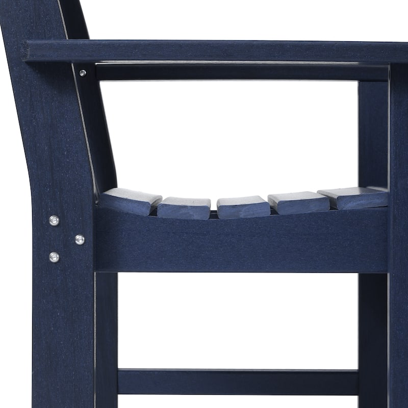 Polytrends Laguna HDPE Outdoor Dining Garden Arm Chair