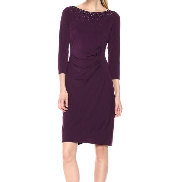 Shop Jessica Howard Purple Womens Size 14 Embellished ...