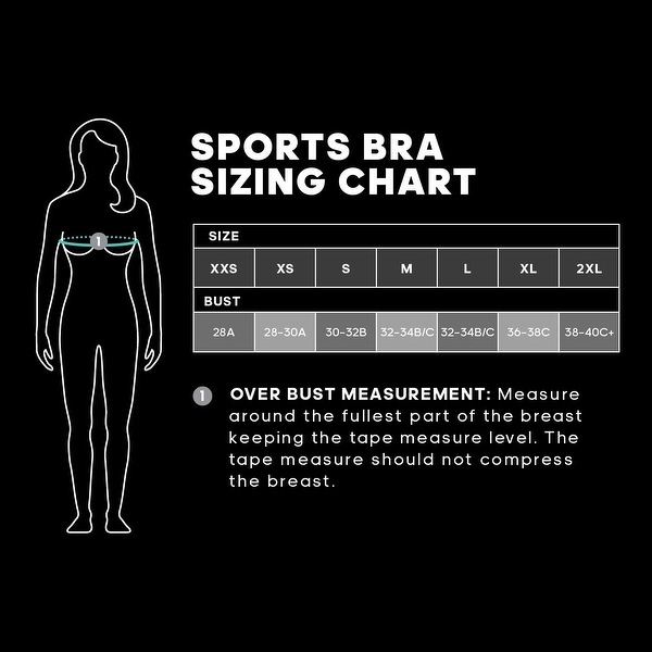 adidas sports bra size chart india