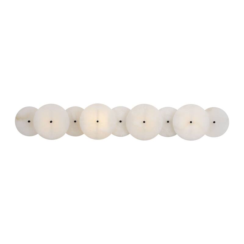 Cosmos 4-Light 35.75-Inch Real Alabaster Stone Bath Fixture - N/A