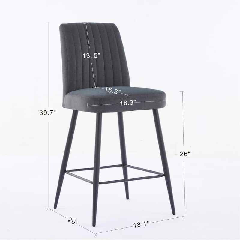Upholstered Bar Chairs Side Chairs Set of 2