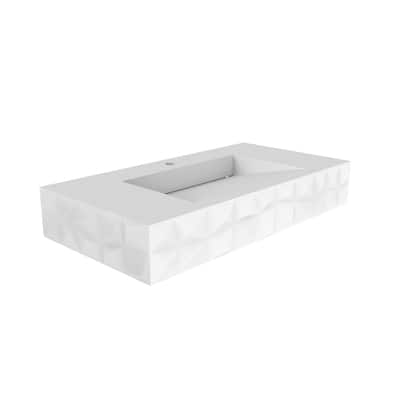 Knightsbrook 36"&60" Floating Wall Mounted Bathroom Sink