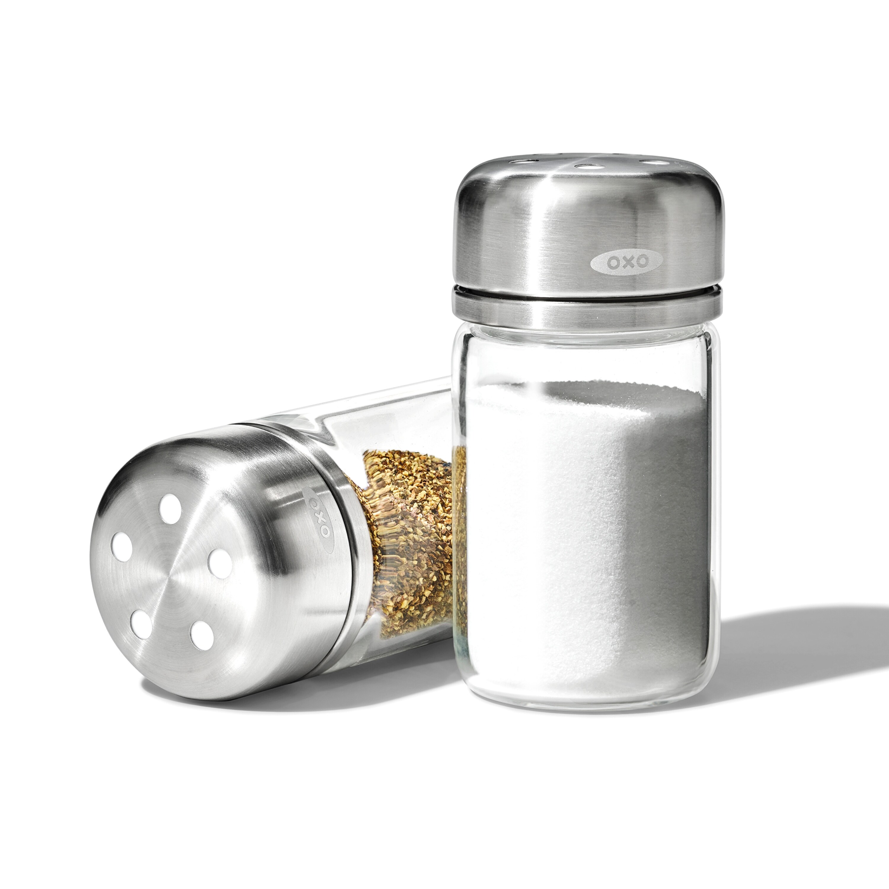 OXO Good Grips Glass Adjustable Salt & Pepper Shaker Set - Bed