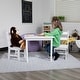 preview thumbnail 17 of 41, Kids 3 Piece Solid Hardwood Table and Chair Set for Playroom, Kitchen