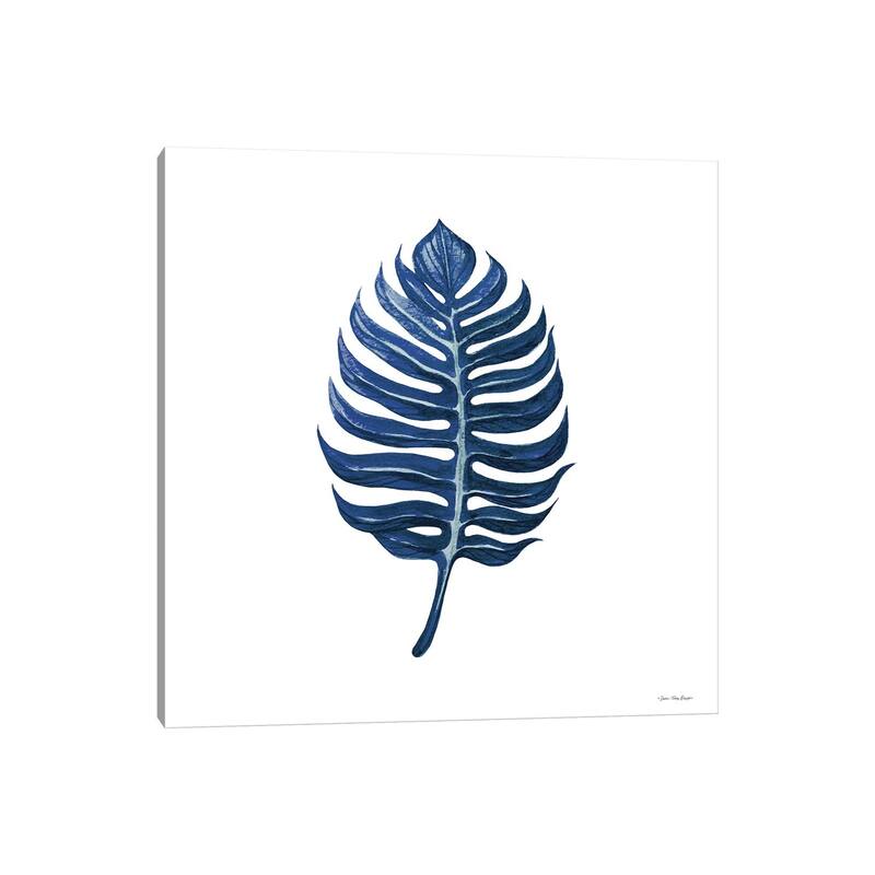 iCanvas "Watercolor Blue Leaf I" by Seven Trees Design Canvas Print