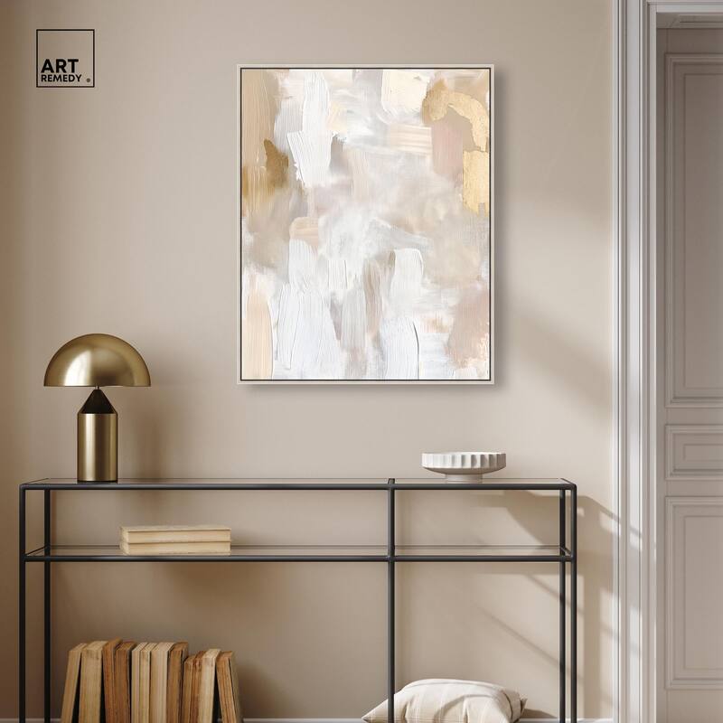 Beige and Cream II Canvas by Art Remedy