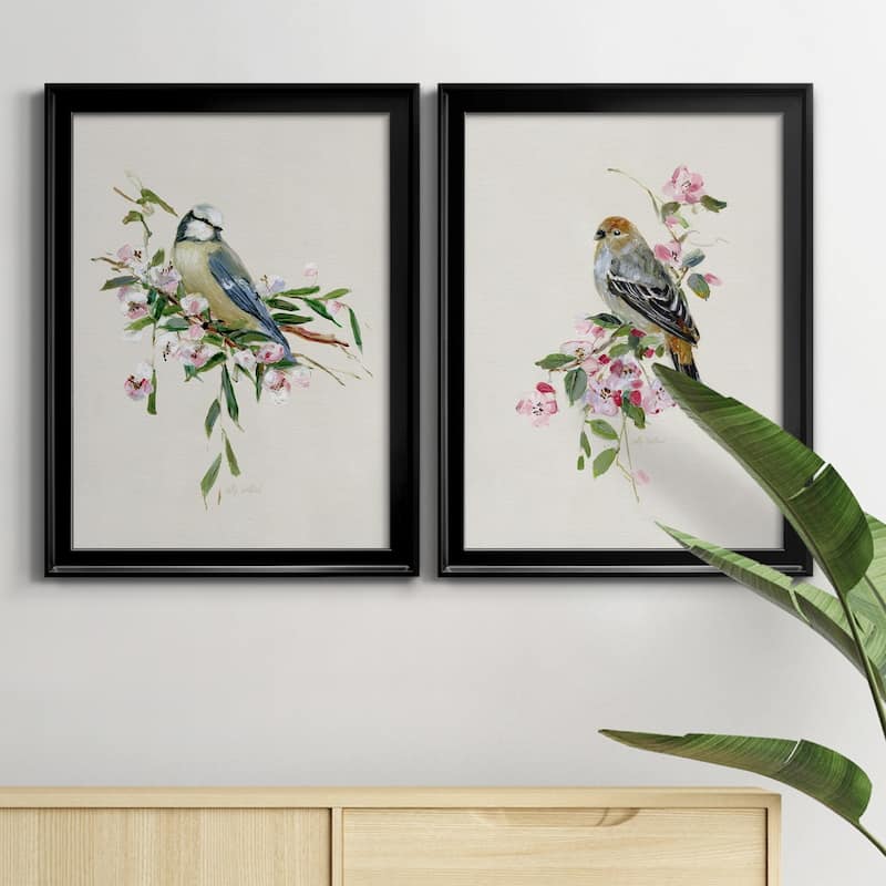 Spring Song Blue Bird Premium Framed Print - Ready to Hang - Multi-Color
