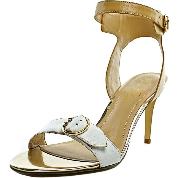 Marc Fisher Malika Women Open Toe Leather Nude Sandals