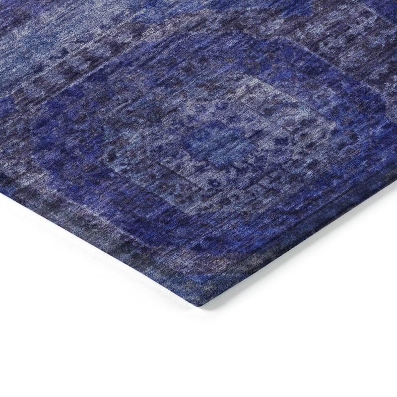 HomeRoots Medallion Transitional Rectangle Outdoor Rug