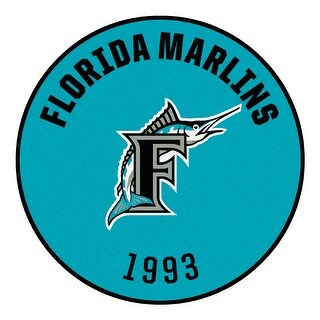 MLB - Miami Marlins Retro Collection Roundel Rug - 27in. Diameter ...
